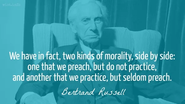 Russell - practice and preach - wist_info quote