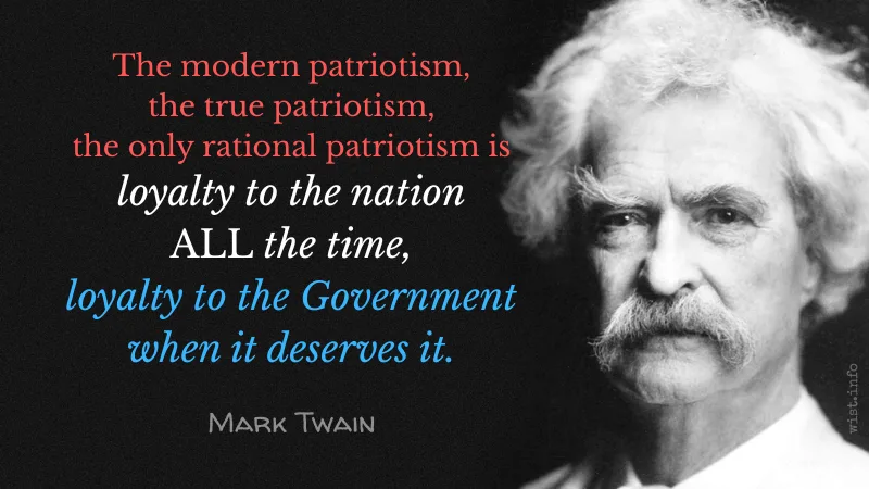 twain - patriotism loyalty - wist.info quote