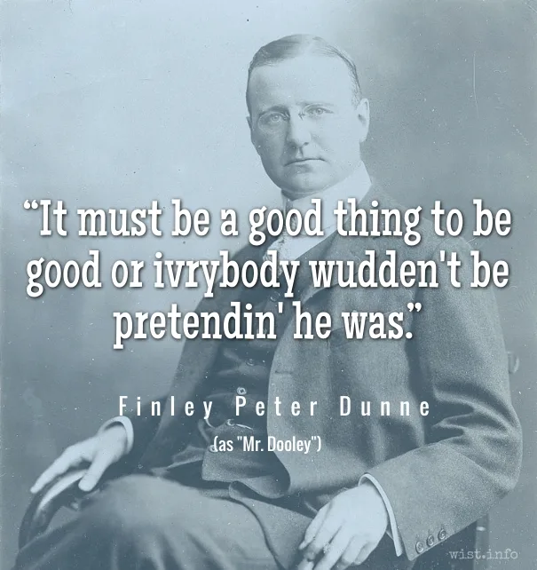 Dunne - pretending to be good - wist_info