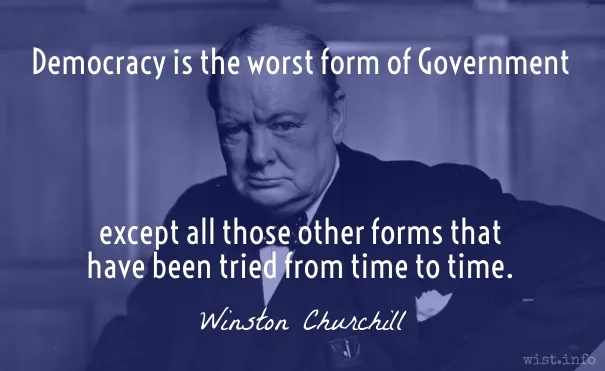Churchill - democracy - wist_info