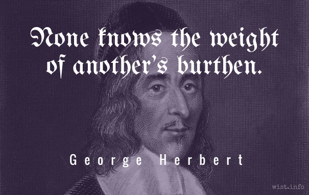 Herbert - anothers burden - wist_info quote