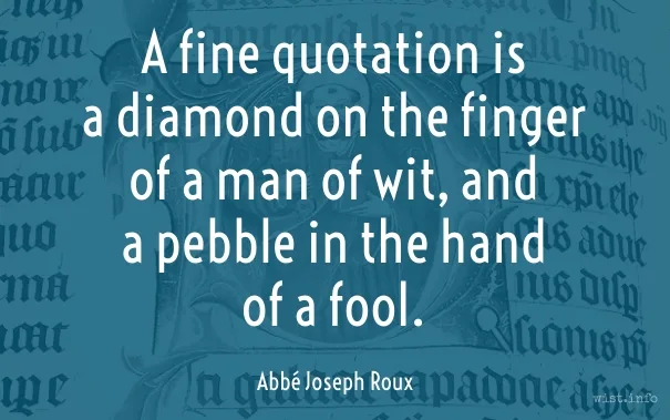 Roux - fine quotation - wist_info quote