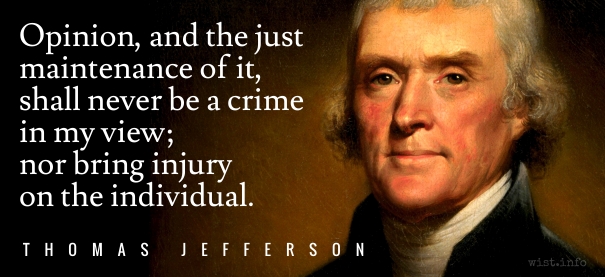 Jefferson - opinion - wist_info quote
