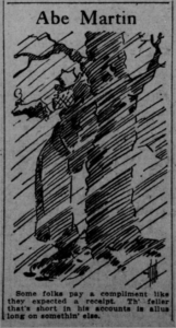 Abe Martin comic, San Francisco Call (1912-02-07)