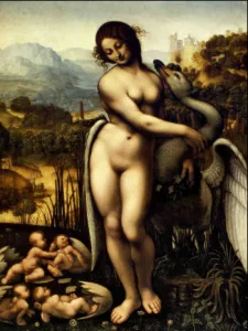 Leda and the Swan -  Cesare da Sesto after da Vinci, c 1515
